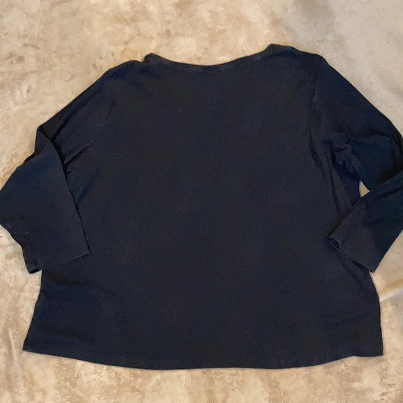 CJ Banks 3X black long sleeve graphic tee. - Picture 2 of 7